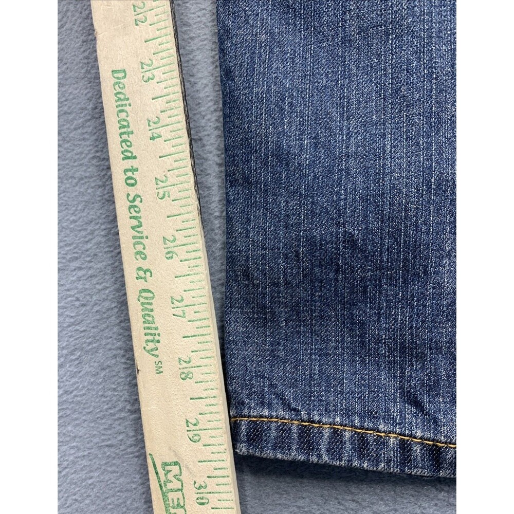Levi's 505 Denim Jeans Men's Regular Fit Size 38X30 Blue Stretch Dark Wash - Picture 6 of 16